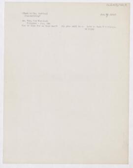 Letter to Harvey Cushing, January 7, 1916