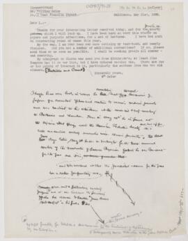 Letter to Henri Amédée Lafleur, May 21, 1895