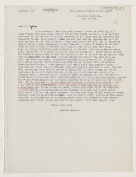 Letter to Henry Vining Ogden, November 10, 1883
