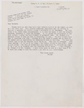 Letter to Herbert C. Gwyn, February 18, 1899