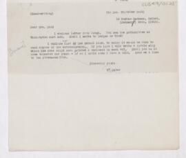Letter to Mrs. Whitelaw Reid, January 26, 1916