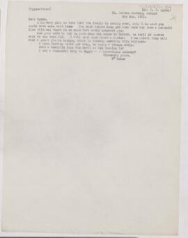 Letter to Henry V. Ogden, May 2, 1911