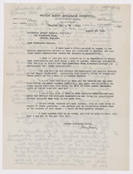 Letter, August 13, 1923