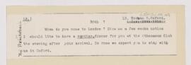 Letter to Karl Friedrich Wenckebach, March 30, 1910