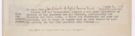 Letter to Miss Jebb, March 3, 1919