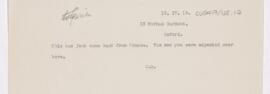 Letter to Fielding Hudson Garrison, April 13, 1919