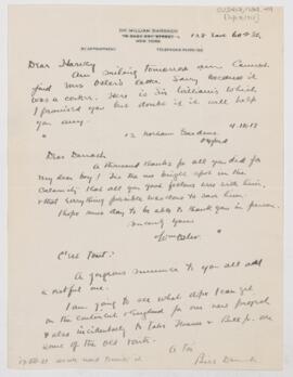 Letter to William Darrach, September 4, 1917