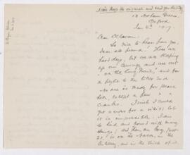 Letter to D. Bryson Delavan, January 6, 1917