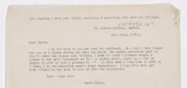 Letter to Harvey Cushing, October 21, 1919