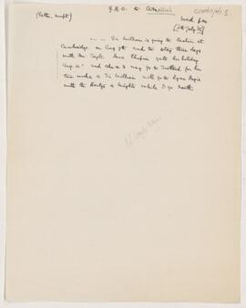 Letter to Thomas Archibald Malloch
