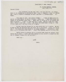 Letter to Susan Revere Chapin, July 19, 1916