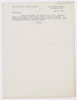 Letter to Wilfred Buckley, April 24, 1915