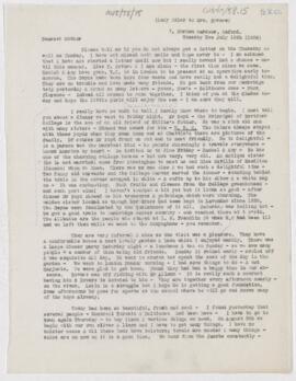 Letter to Mrs. John Revere
