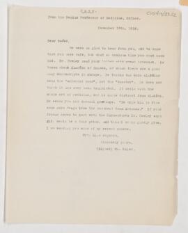 Letter to M. Sa'eed