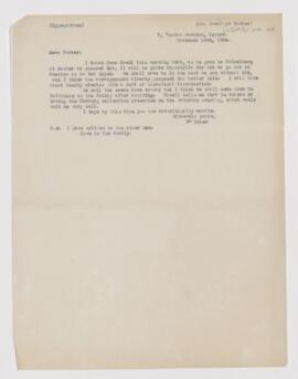 Letter to Lewellys Franklin Barker, November 14, 1906