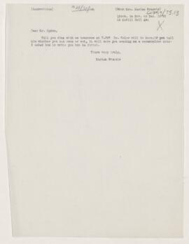Letter to Henry Vining Ogden, November or December, 1879