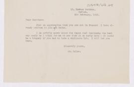 Letter to Fielding Hudson Garrison, February 5, 1919