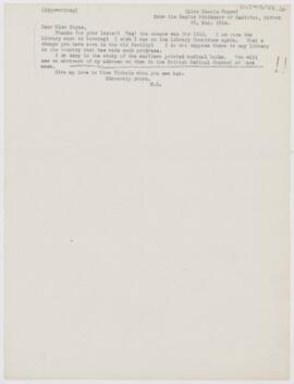 Letter to Marcia C. Noyes, January 28, 1914