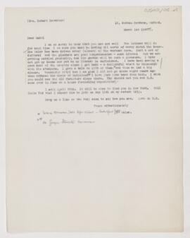 Letter to Mabel Brewster, March 1, 1907