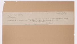 Letter to Henry M. Hurd