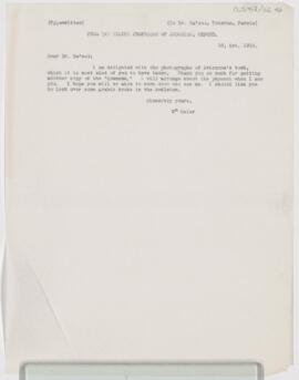 Letter to M. Sa'eed, October 10, 1913