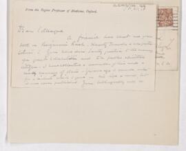 Letter to H.G. Good, December 18, 1918