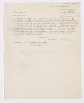 Letter to John Young Walker MacAlister, October 13, 1915