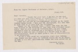 Letter to Edward Clark Streeter, May 18, 1915