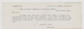 Letter to Thomas R. Boggs, October 15, 1912