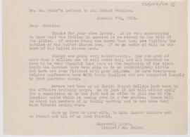 Letter to Edward McGuire, January 7, 1915