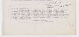 Letter, March 8, 1914