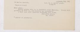 Letter to John George Adami, September 8, 1918