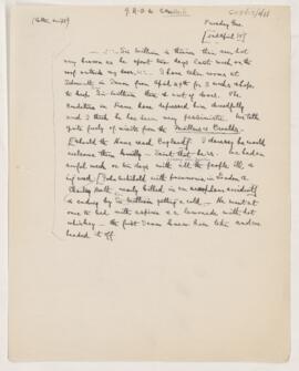 Letter to Thomas Archibald Malloch
