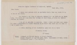 Letter to John Alexander Nixon, March 31, 1913