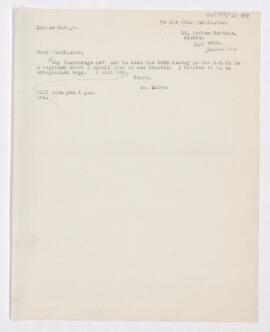 Letter to John Young Walker MacAlister, June 24, 1916