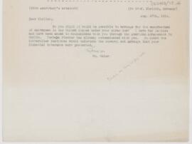 Letter to Paul Ehrlich, August 27, 1914