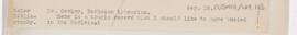 Letter to A.E. Cowley, September 18, 1919