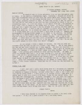 Letter to Mrs. John Revere