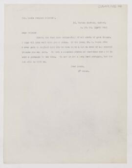 Letter to Louis Stephen Pilcher, April 6, 1918