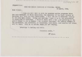 Letter to William C. Gorgas, March 16, 1914