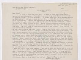 Letter to Mabel Brewster, December 10, 1915