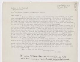 Letter to Harvey Cushing, December 31, 1913