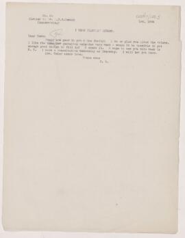 Letter to C.N.B. Camac, January(?) 1, 1904