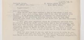 Letter to William Osler, July 24, 1918