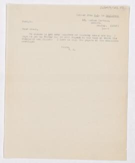 Letter to John George Adami, June 19, 1917