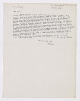 Letter to William Sydney Thayer, July 29, 1915