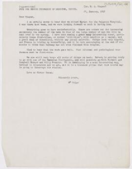 Letter to William Sydney Thayer, January 27, 1915