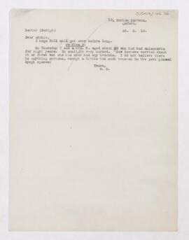 Letter to Thomas Archibald Malloch, August 26, 1918