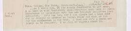 Letter to Dabney, July 24, 1919