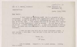 Letter to Charles Ferdinand Martin, July 1904